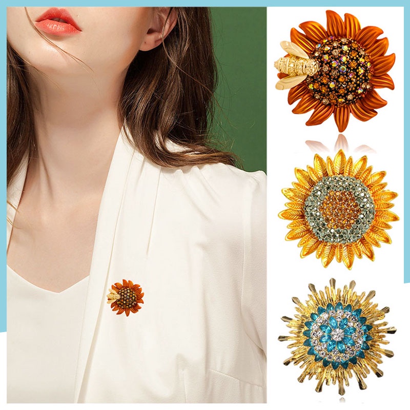 Trâm Cài Áo Hình Hoa Cúc Lụa Xinh Xắn Cho Cô Dâu