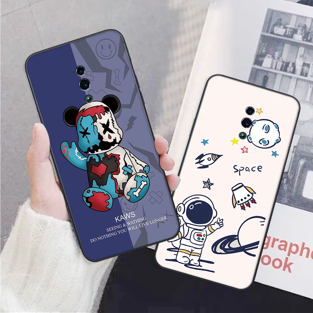 Ốp lưng Oppo RENO / RENO Z / K3 hình phi hành gia, Brown be@r , smile happy