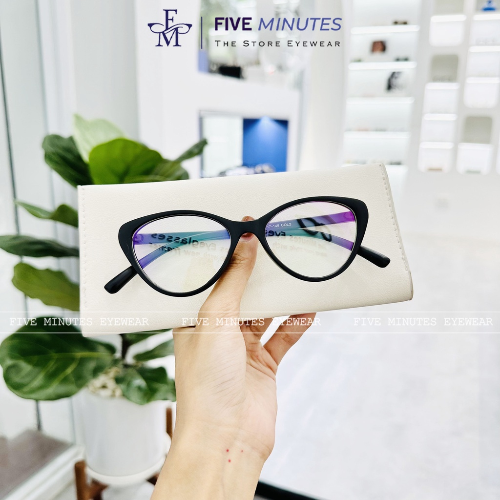 Gọng kính cận nữ, mắt mèo nhựa dẻo FME 2383 nhiều màu, lắp được cận từ 0-6 độ