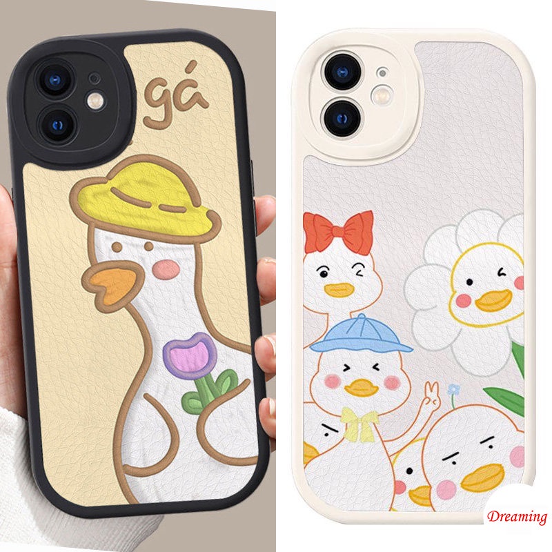 Ốp lưng điện thoại cho Samsung Galaxy A03 A03S A10S A13 A20 A30 A20S A21S A22 A23 A31 A32 A33 A50 A50S A30S A51 A52 A52S A53 A70 A71 A72 A73 5G 4G Oval Big Eye Soft Phone Case Motif Duck Sunflower Duck