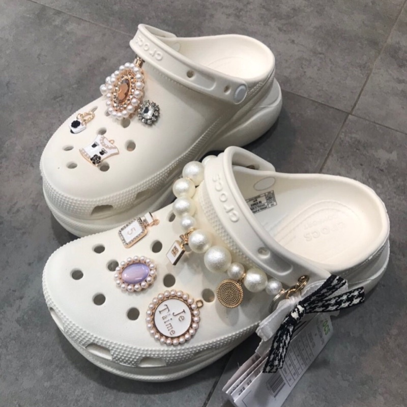 Dép cross sục đính đá đế cao 7cm