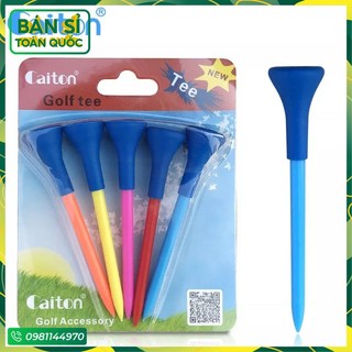 tee golf, te đánh golf mẫu mới hộp 5 cái