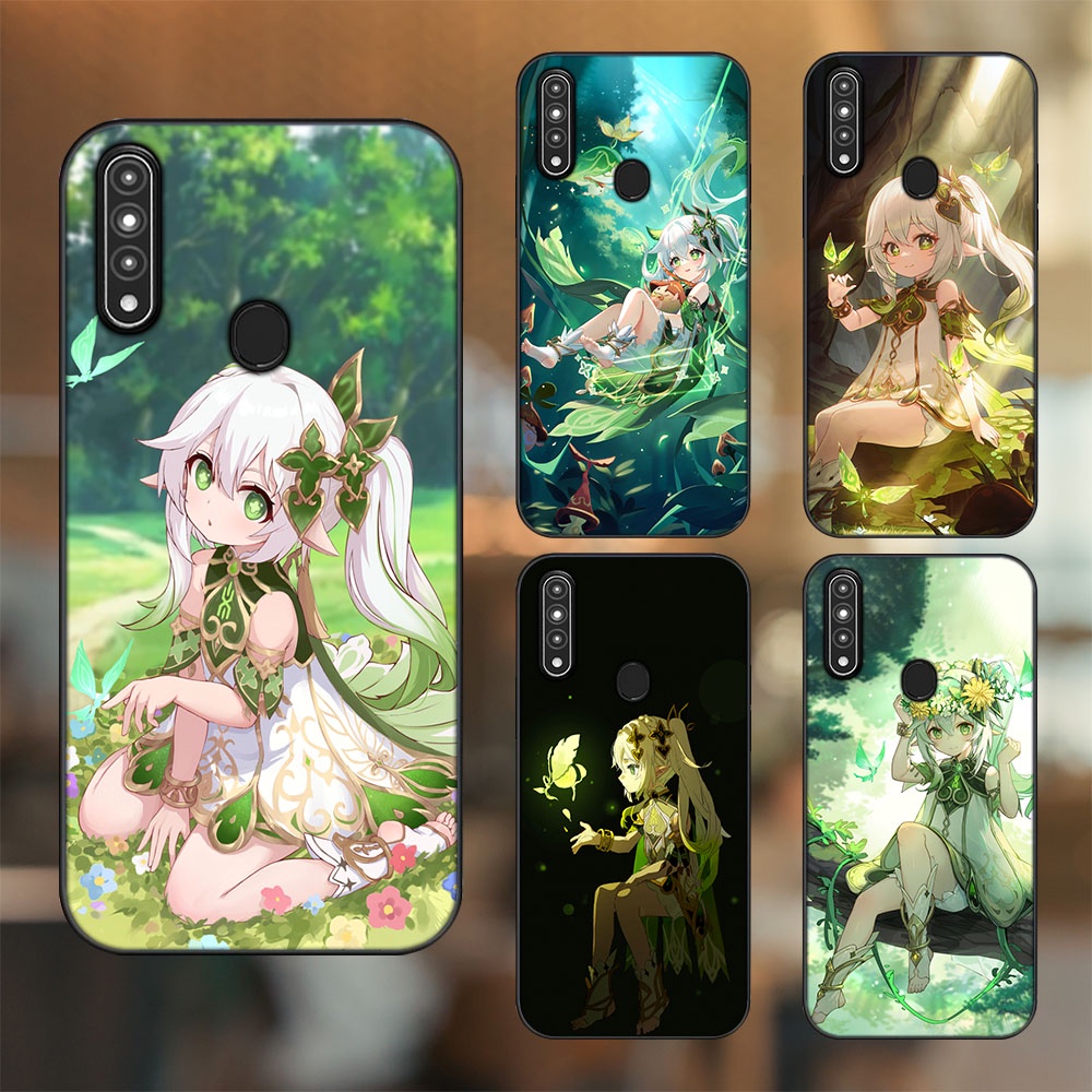 Ốp lưng Oppo A31, A8 viền đen in hình Nahida Genshin Impact