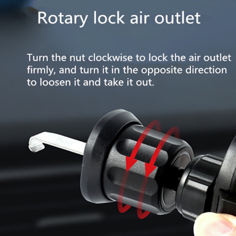 1 Giá Đỡ Điện Thoại / Thiết Bị Định Vị GPS Chống Rơi Xoay Được Đa Năng Gắn Lỗ Thông Gió Xe Hơi