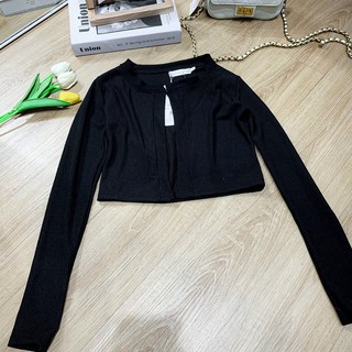 Set đầm ô xếp ly + khoác đen