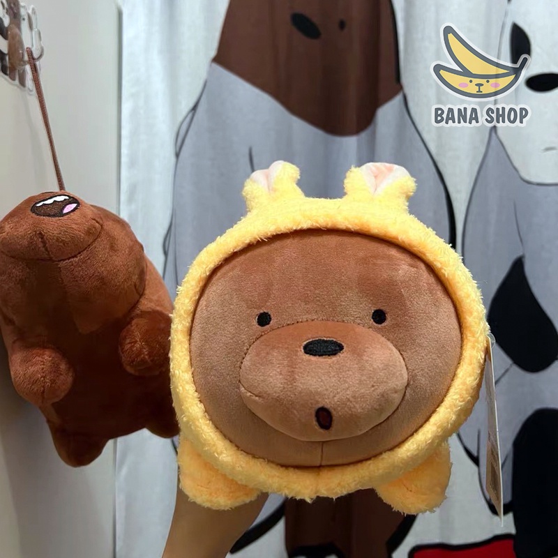 Gấu bông anh em gấu Bare Bear Chúng tôi đơn giản là gấu mặc áo bông cosplay thỏ nằm