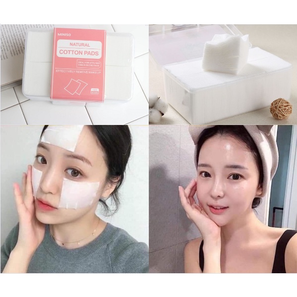 Hộp Bông Tẩy Trang Miniso 1000 Miếng Nhật Bản