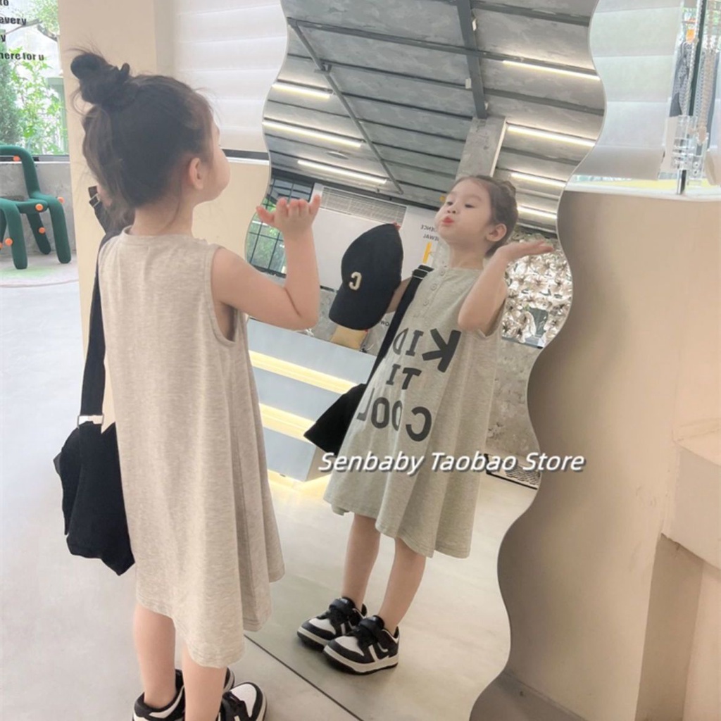 Áo Thun 100% Cotton Tay Ngắn Phong Cách Hàn Quốc Thời Trang Mùa Hè Cho Bé Gái