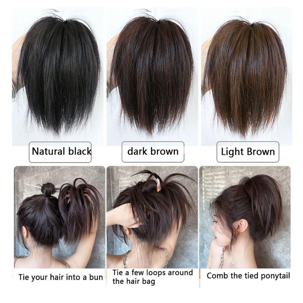 Tóc Giả 26 Kiểu Tổ Gà Màu Đen Mượt Mà Kháng Nhiệt Phong Cách Punk Cho Nữ