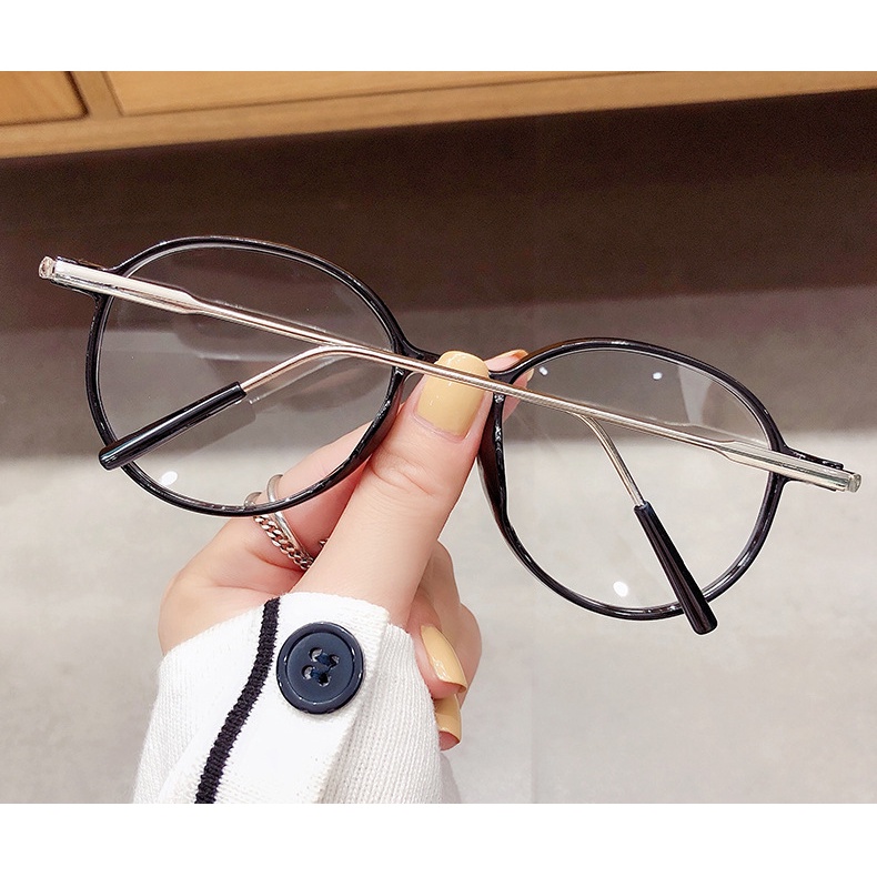 Mắt Kính Gọng Tròn Phong Cách Vintage Thời Trang Cho Nữ