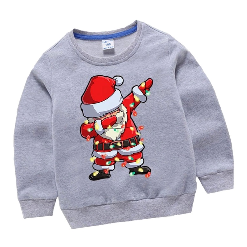 Áo Sweater Cổ Tròn In Họa Tiết Giáng Sinh / Năm Mới Cho Bé Trai / Gái