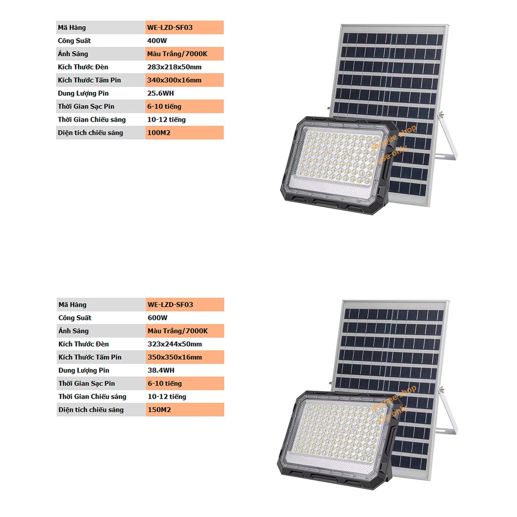 Đèn pha led Năng Lượng Mặt Trời 200w 300w 400w 600w 800w