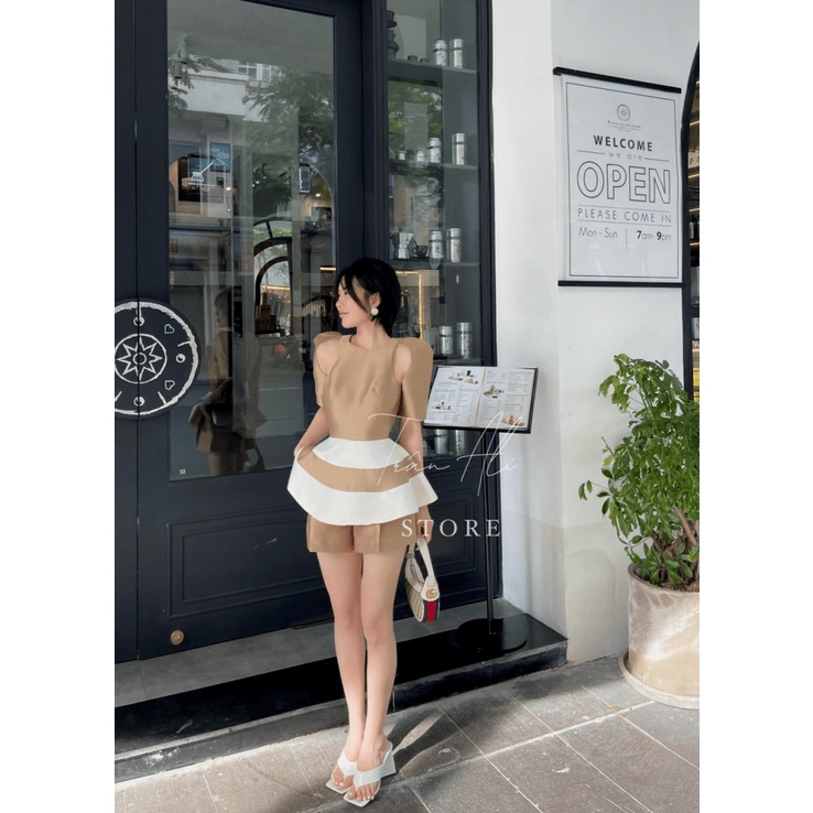SALE KHỦNG | SET TAPTA TAY NGẮN DÁNG XÒE CỰC CHẤT UP