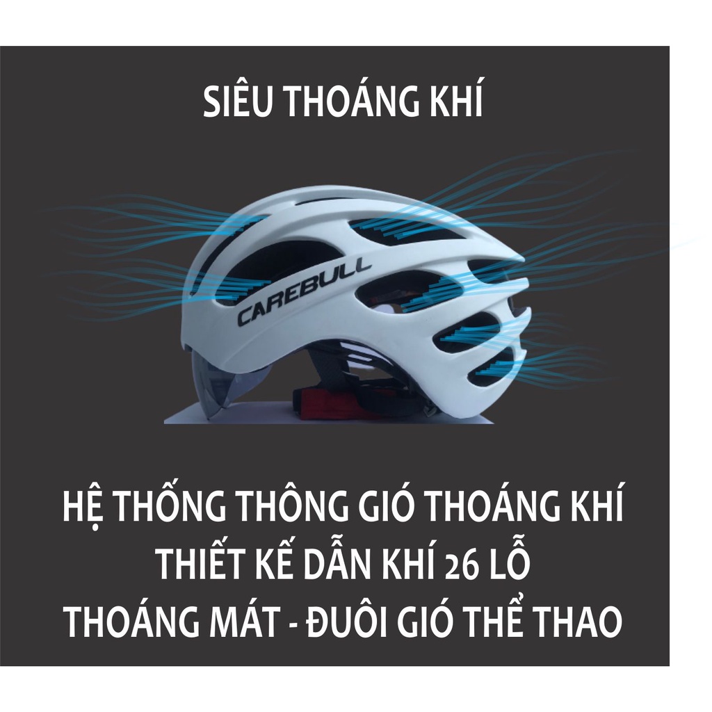 Mũ Bảo Hiểm Xe Đạp Thể Thao Chính Hãng Có Kính Hít/ Mũ Bảo Hiểm Xe Đạp Thể Thao Siêu Nhẹ Có Kính Hít Nam Nữ Thời Trang.