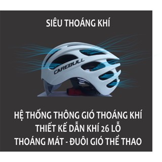 Mũ bảo hiểm xe đạp thể thao chính hãng có kính hít mũ bảo hiểm xe đạp thể - ảnh sản phẩm 2