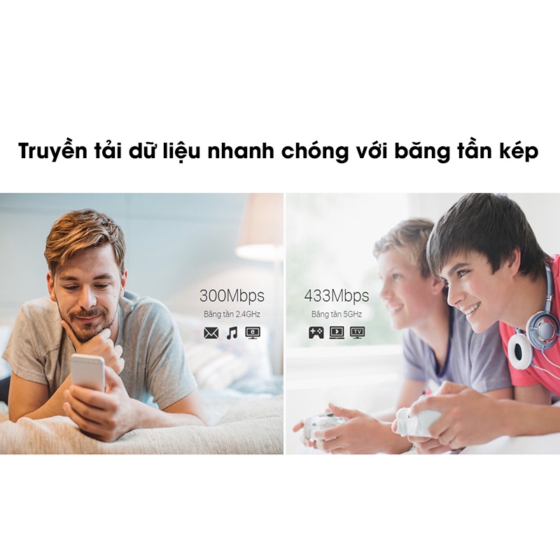 Bộ Mở Rộng Sóng Wifi TP-Link RE205 Băng Tần Kép, 2 RÂU, Xuyên tường Chuẩn AC 750Mbps- Hàng chính hãng | BigBuy360 - bigbuy360.vn