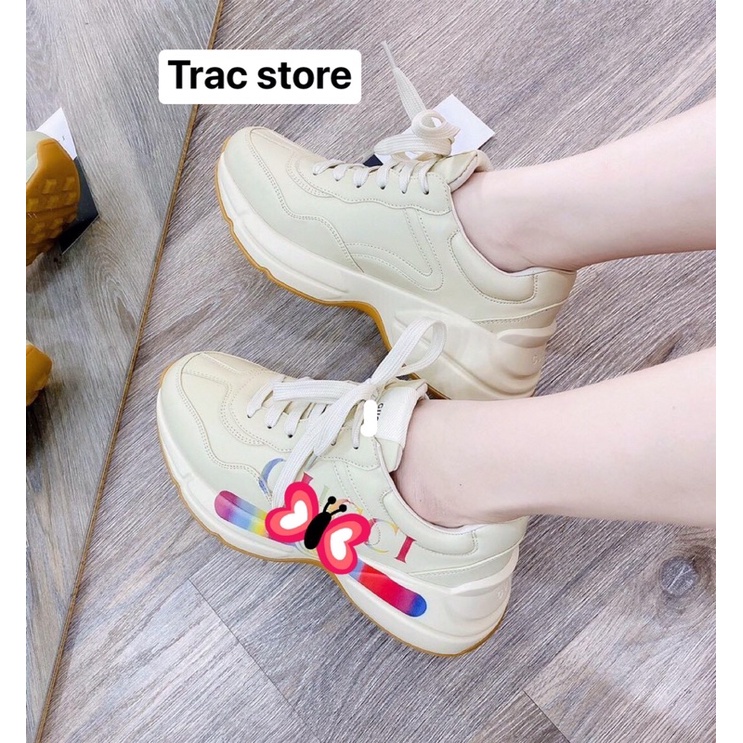 Giày thể thao,Giày Sneaker Gu..cci Sc Cao Cấp Xám cực đẹp full sz bill box