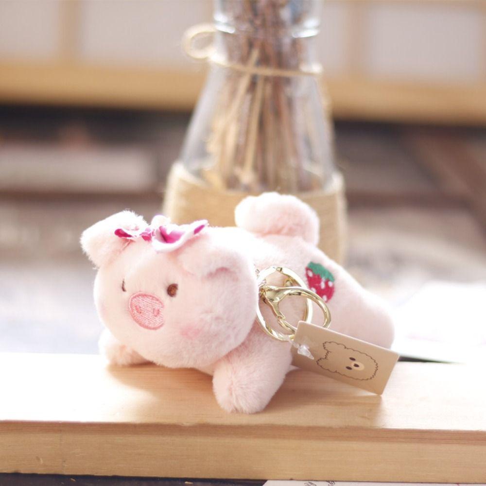 Móc Khóa Heo Nhồi Bông Dễ Thương Dùng Làm Quà Tặng