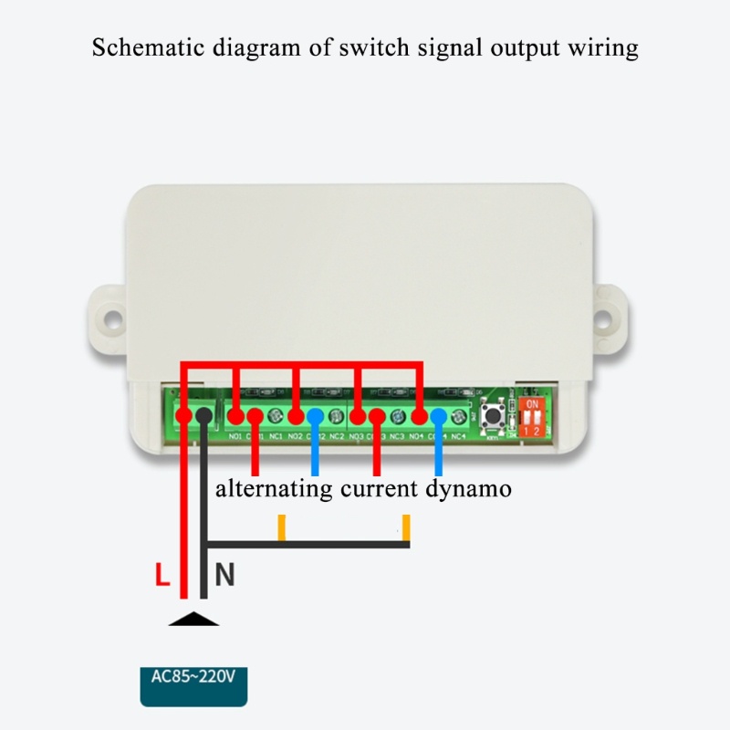 [3C] Mô Đun Điều Khiển Đèn Không Dây 220V 6CH 315 433MHz Với 6 Nút RF
