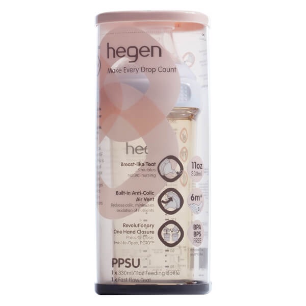 Bình sữa cao cấp PPSU Hegen 330ml (6M+)