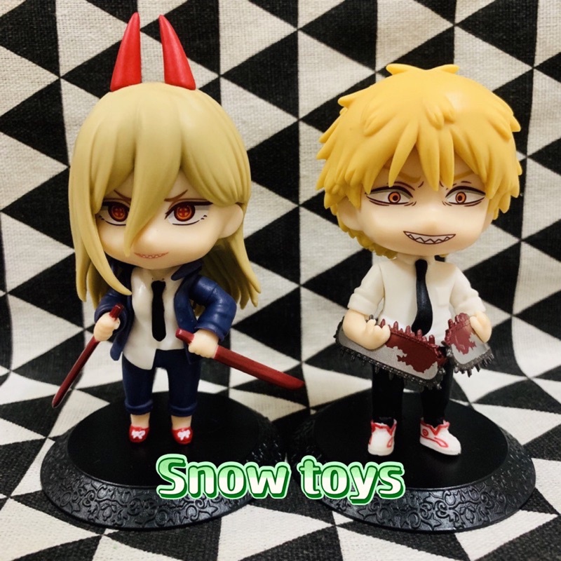 Mô hình Chainsaw Man - Set mô hình nhân vật Denji Pochita và Power cực nét  - Denji Pochita Power