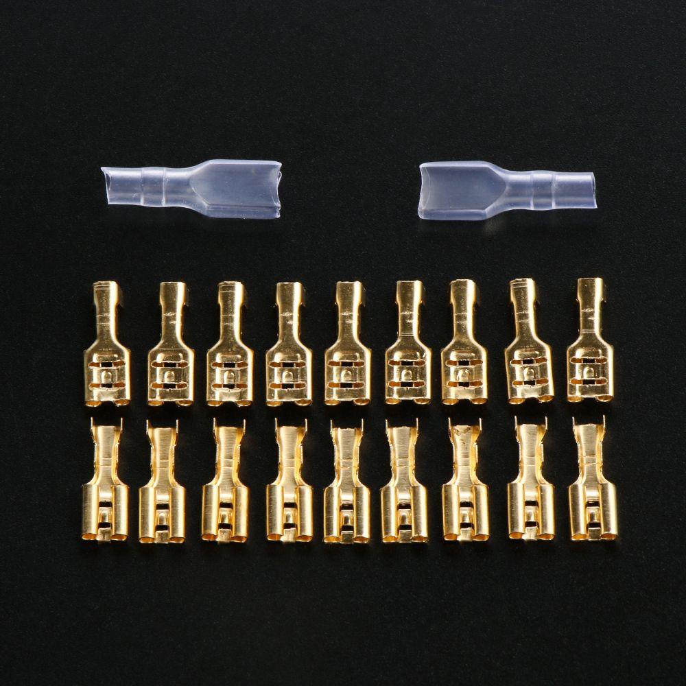 Set 200 Đầu Nối Dây Điện Cách Nhiệt 2.8/4.8/6.3mm Cho Xe Máy, Ôtô