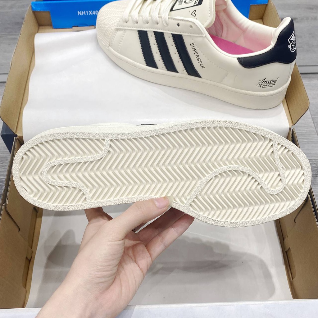 Giày thể thao Adidas Superstar X André Saraiva 'Cream' hot trend 2022