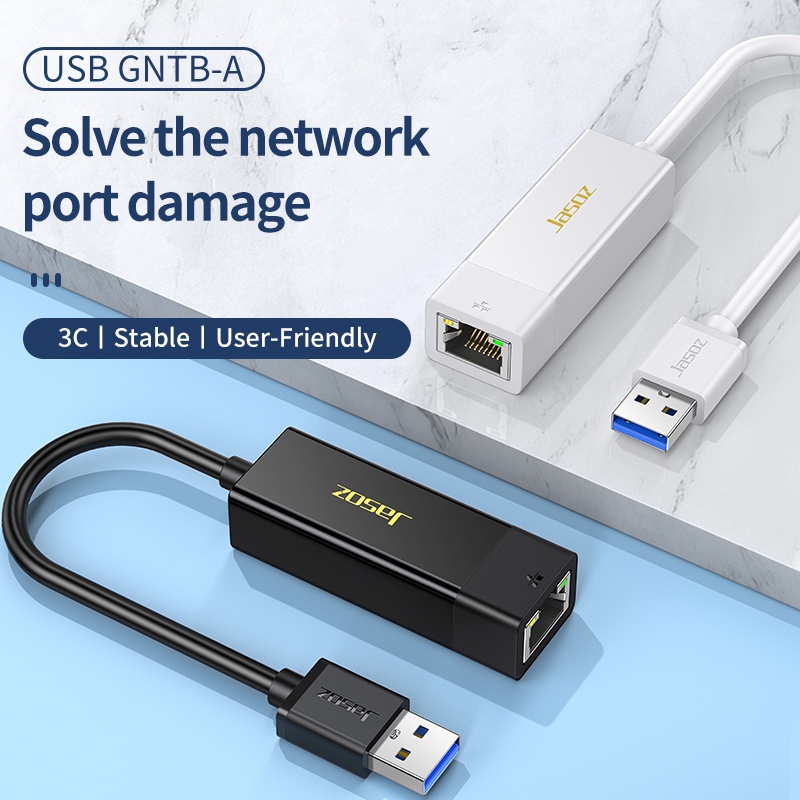 Bộ Chuyển Đổi Mạng USB 2.0 Sang RJ45 Gigabit Ethernet RJ45 JASOZ F102 - Hàng chính hãng - Bảo hành 18 tháng