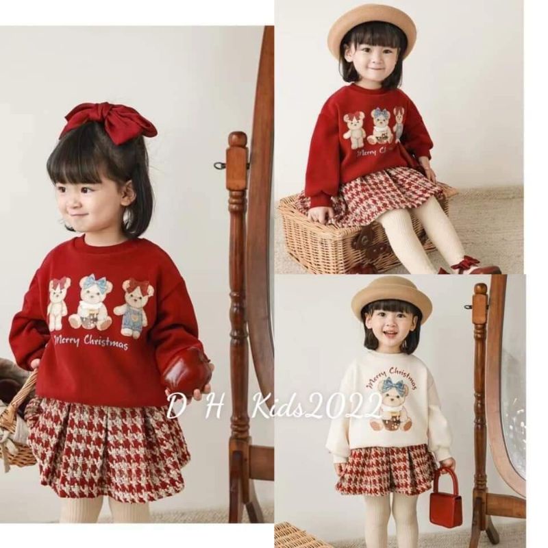 Sét áo kèm chân váy noel