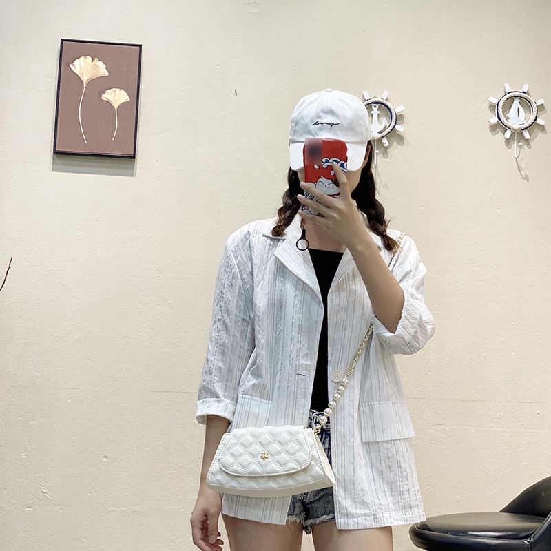 IELGY Túi Đeo Chéo Dây Xích Hình Thoi Thời Trang Cho Nữ