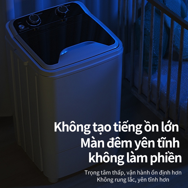 Máy giặt mini bán tự động, máy giặt 7kg tiện lợi, dành cho cá nhân, lỗi đổi trong 7 ngày,gia đình nhỏ, bảo hành 1 năm
