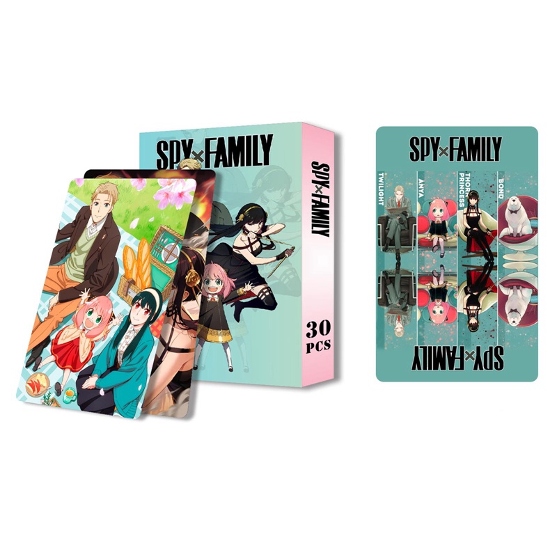 Set 30 Tấm Ảnh Lomo Card Anime SPY x FAMILY