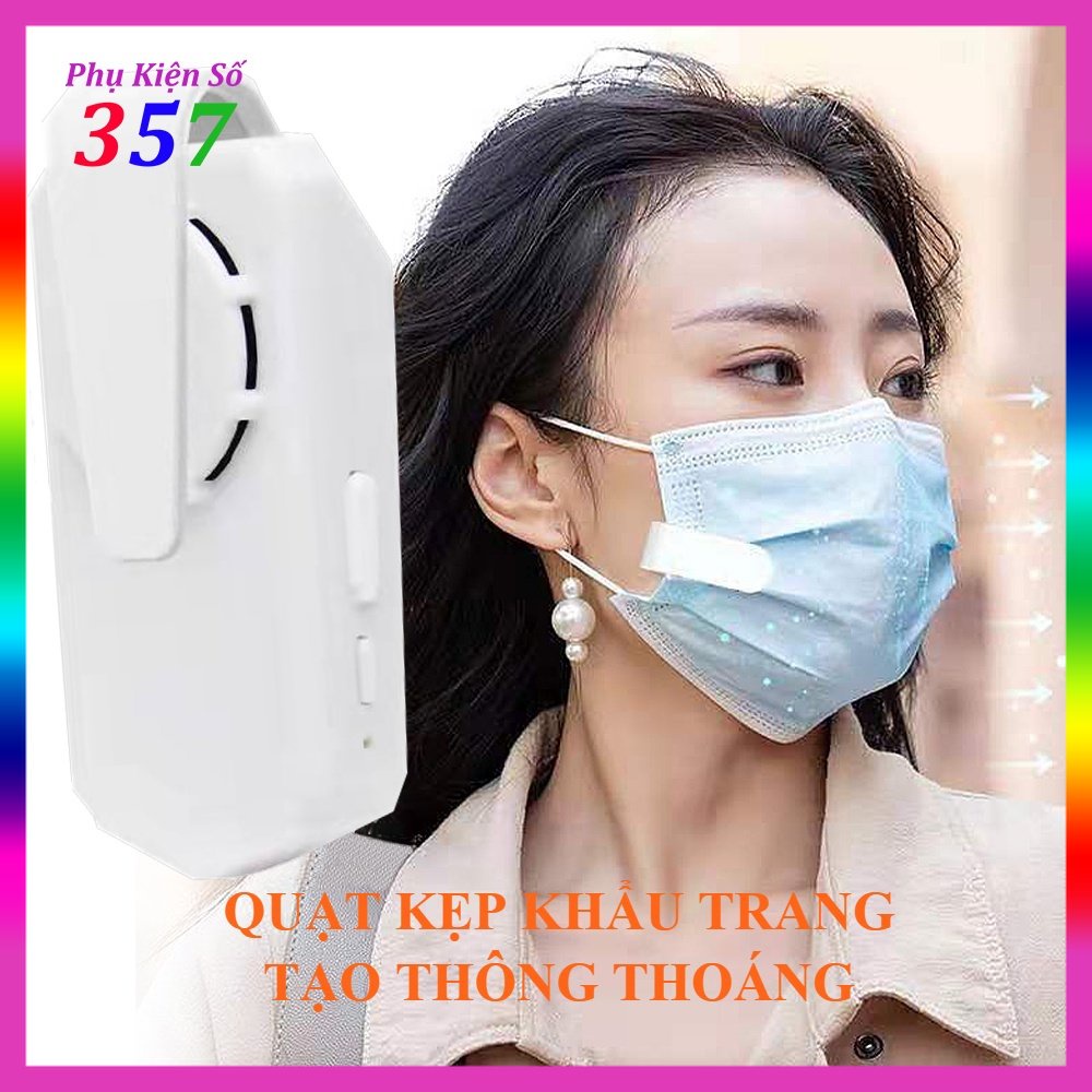 Quạt Kẹp Khẩu Trang Sowmow Usb Mini Tiện Lợi, Có Thể Tái Sử Dụng, Quạt Thoáng Khí Bảo Vệ Sức Khỏe