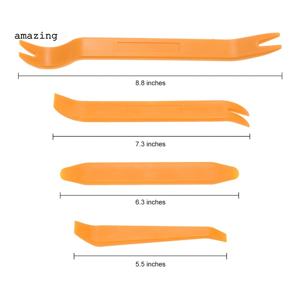Set 4 Dụng Cụ Tháo Gỡ Radio Cho Cửa Xe Hơi