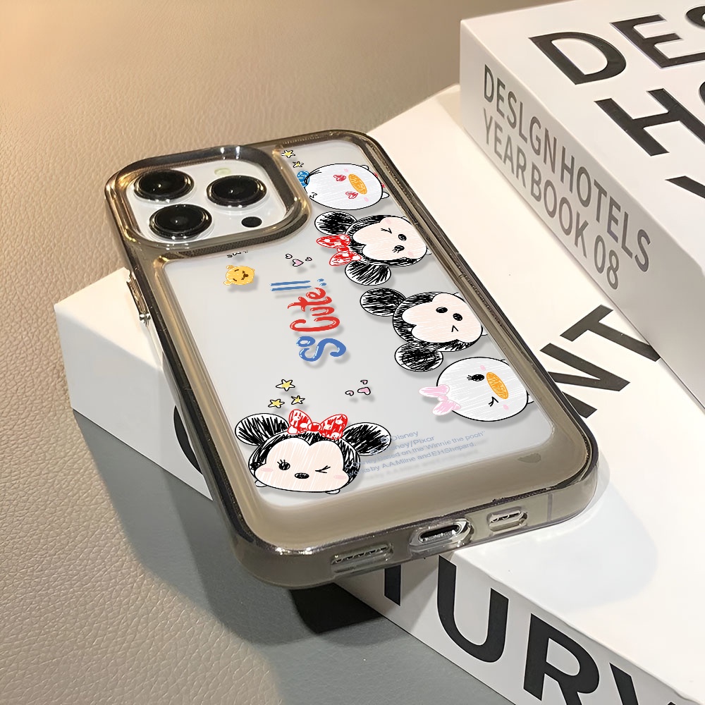 Ốp Điện Thoại Trong Suốt Họa Tiết Hoạt Hình Minnie Mickey Winnie Cho iphone 14 Pro Max 13 11 12 7Plus X XR XS Max 8 7