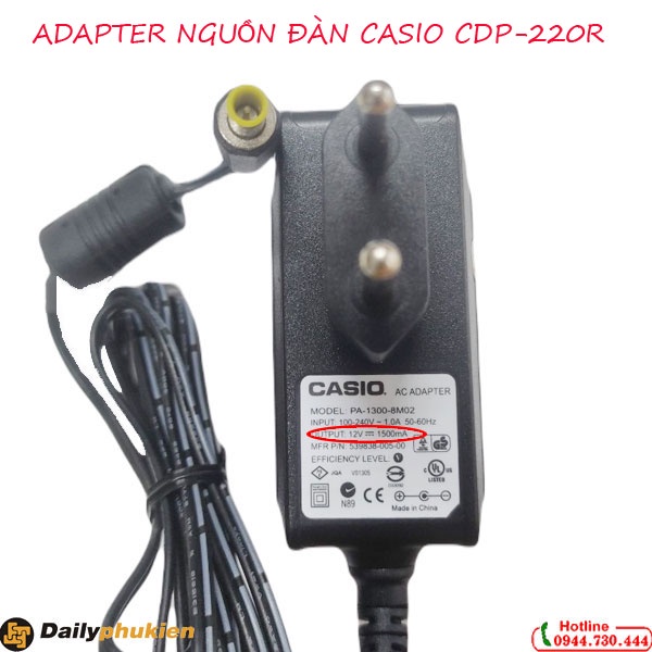 Adapter nguồn đàn casio CTK-1000 dailyphukien