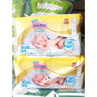 Miếng lót sơ sinh Unidry 64 miếng sz NB1/NB2