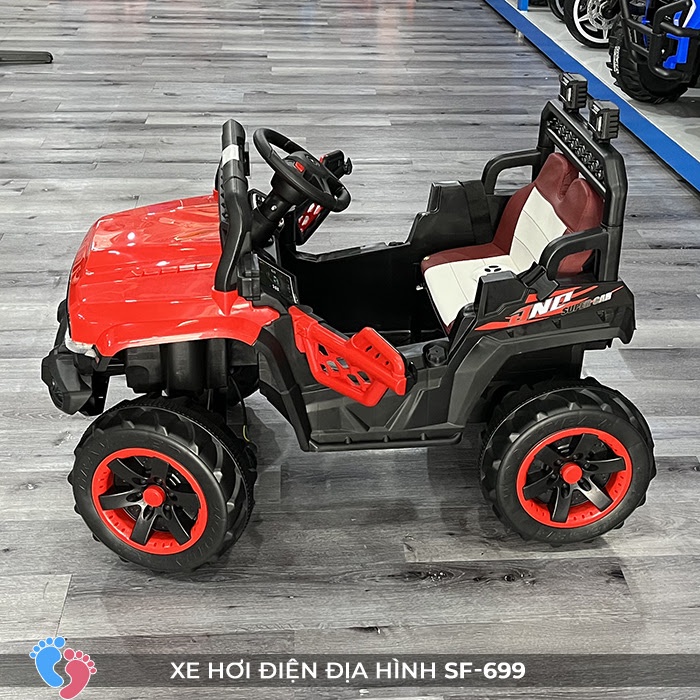 Xe oto điện địa hình cỡ nhỏ cho bé Baby Plaza SF-699 ghế da