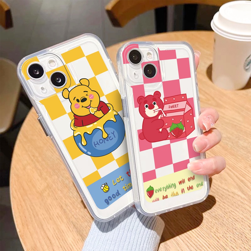 Ốp lưng iphone Ốp Điện Thoại Mềm Trong Suốt Chống Trầy Xước In Hình Gấu Pooh Dễ Thương Cho iphone 13 Pro Max 12 Pro Max Xs Max XR 7Plus 8Plus