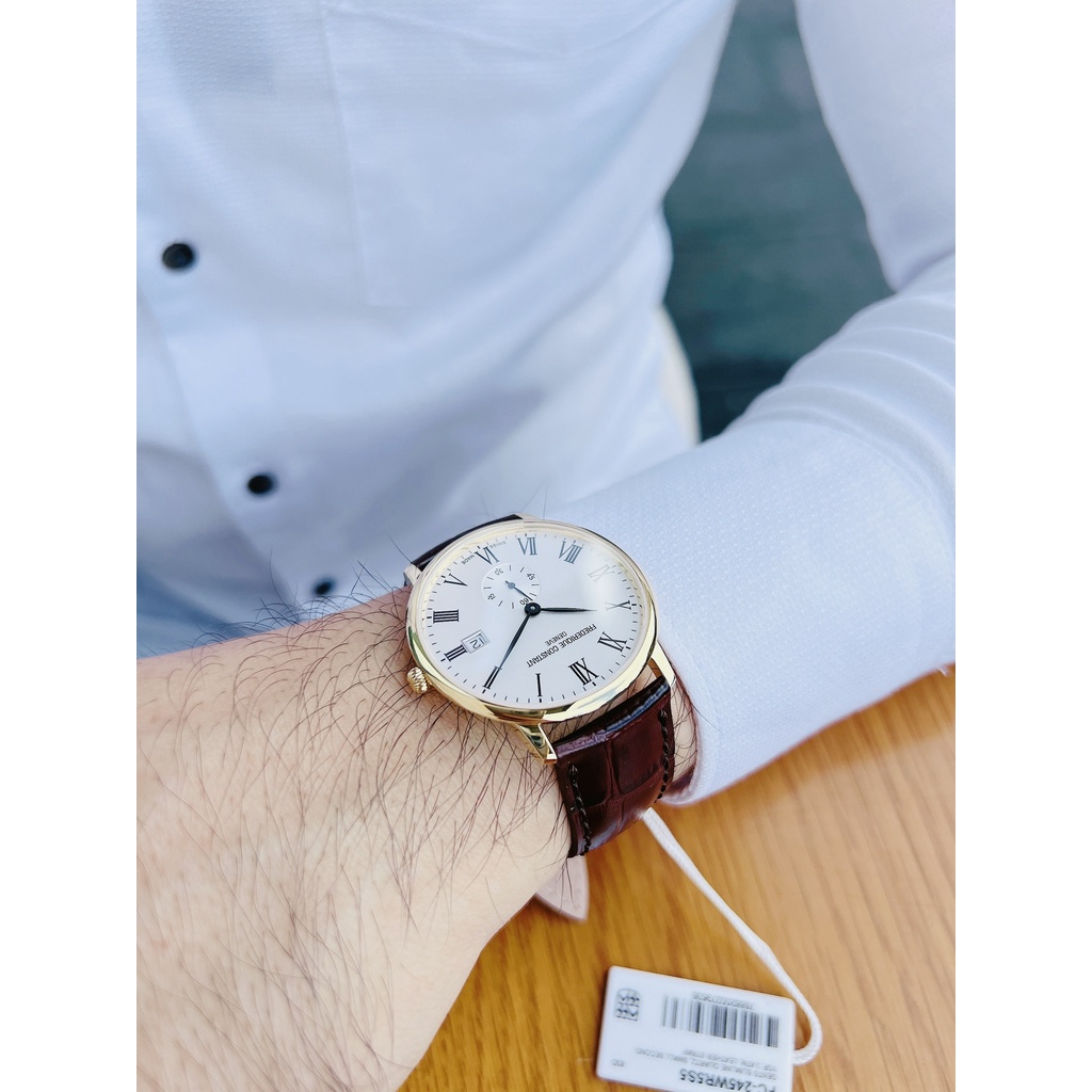 Đồng hồ nam dây da Frederique Constant Slimline FC-245WR5S5
