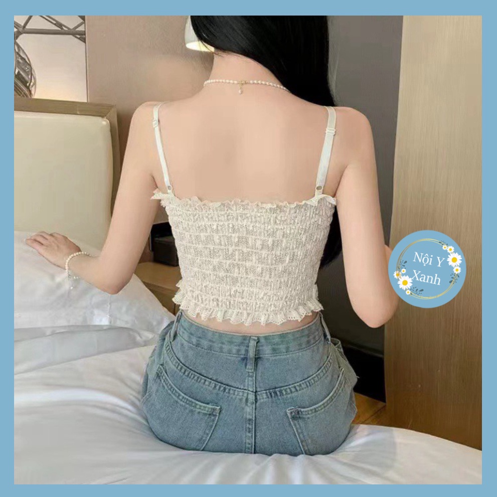 Áo Bra Nữ Ren Hoa 2 Dây Công Chúa Gợi Cảm Tôn Dáng Sexy Quyến Rũ 3029 nội y xanh, chất đẹp, deal tốt