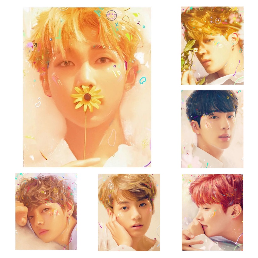 tranh tô màu theo số bts/ tranh số hoá BTS / Gửi Bạn Bè / Bạn Bè Sáng Tạo diy/tranh sơn dầu số hoá bts