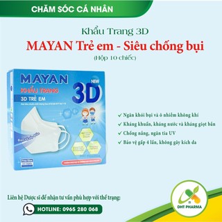 Khẩu trang 3d mayan trẻ em