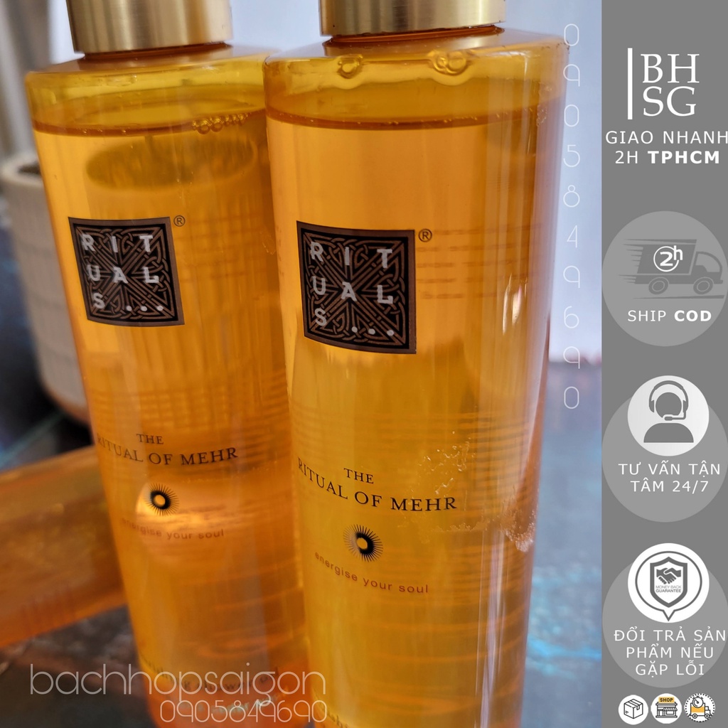 Dầu tắm Rituals shower oil với 5 mùi hương size 200ml