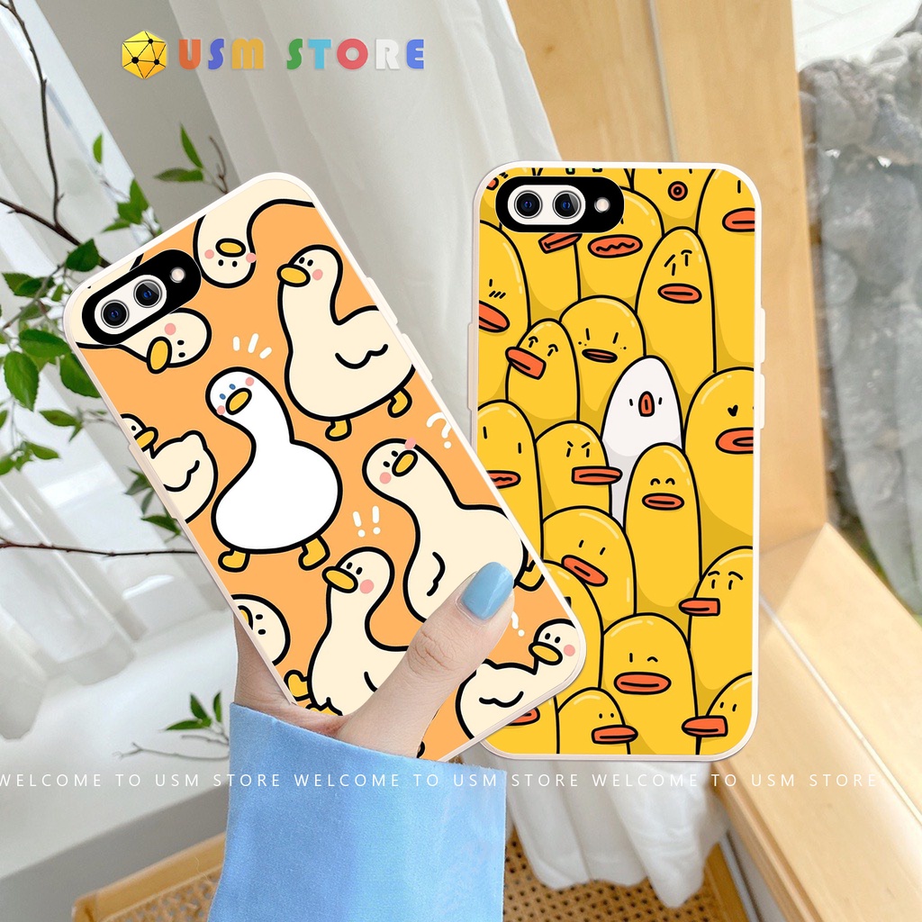 Ốp lưng OPPO A5/AX5/A3S/A12E/A59/F1S/A59S/A9 2020/A5 2020/A11X/A11/A7 2018/A5S/AX5S/AX7/A7N, bảo vệ camera, hình DUCK