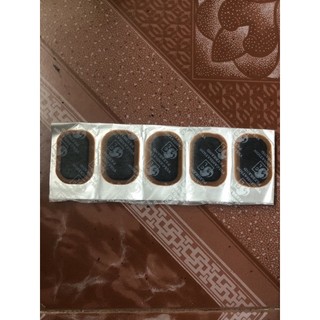5 miếng vá + 1 Típ keo xe đạp xe máy