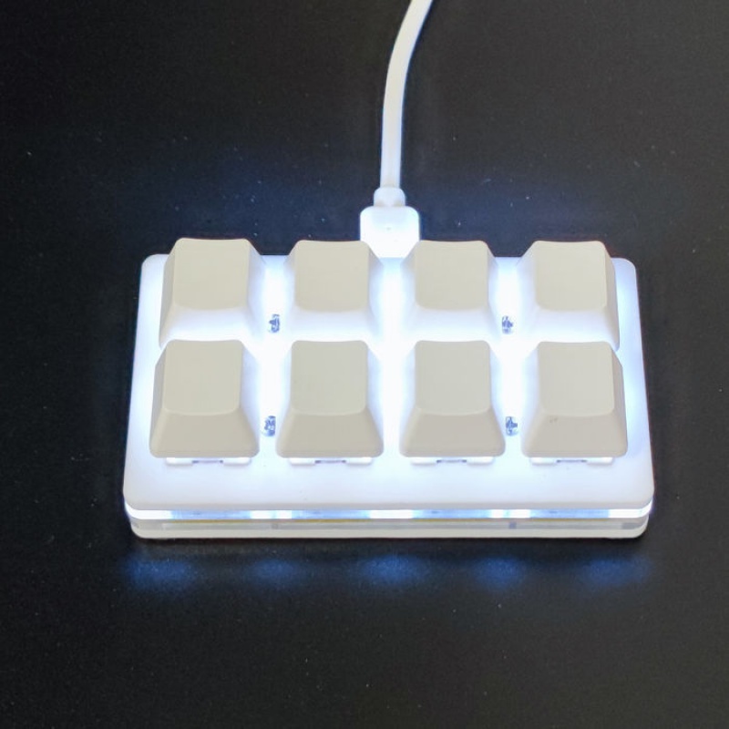 Bàn Phím Cơ 8 Phím Mini Một Nút Bấm Hỗ Trợ Chơi Game OSU