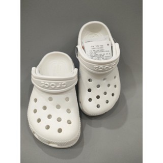 Dép sục classic crocs trắng cho bé, hàng xuất dư( tặng kèm 10 sticker)