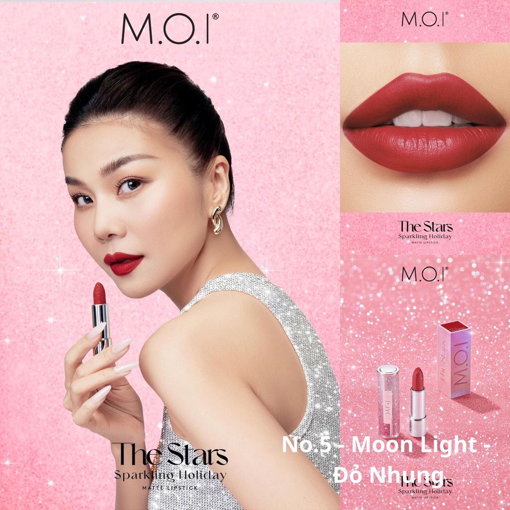 Son Môi Lì M.O.I Cosmetics THE STARS Bản Giới Hạn 4g - HỒ NGỌC HÀ
