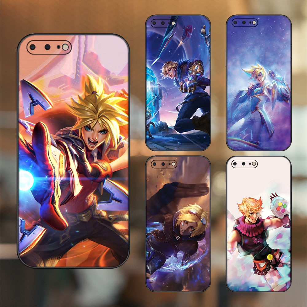 Ốp lưng iPhone 7 Plus, 8 Plus dẻo đen cạnh vuông in hình Ezreal Liên Minh Huyền Thoại